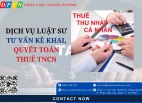 Dịch vụ Luật sư tư vấn kê khai, quyết toán thuế TNCN