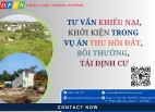 Dịch vụ Luật sư khiếu nại, khởi kiện trong vụ án thu hồi đất, bồi thường, tái định cư